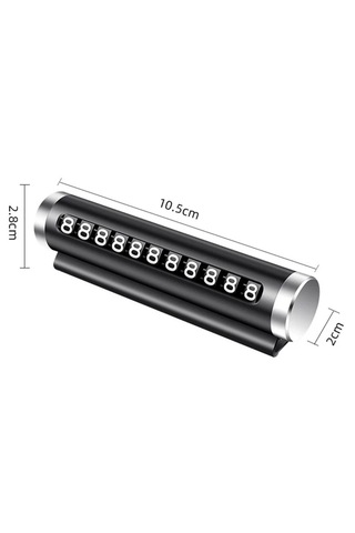 Alüminyum Kasa Siyah Renk Çevirmeli Numaratörü Torpido Aksesuar