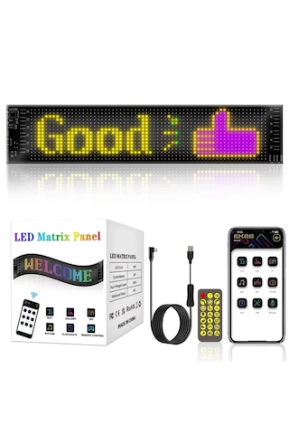 Led Matrix Panel Dijital Ekran Kumandalı App Kontrollü