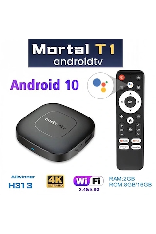Mortal T1.android Tv Box 2gb Ram -16 Gb Hafıza Android 12 Tvbox 5332