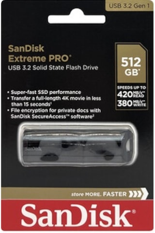 Sandisk Extreme PRO SDCZ880-512G-G46 512GB USB 3.1 Flash Bellek
