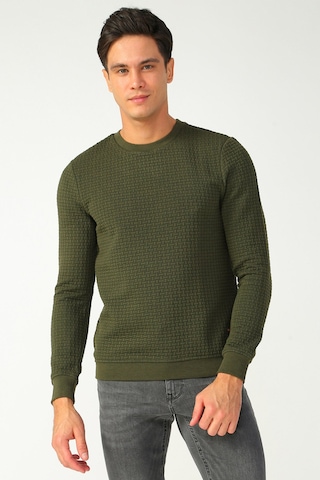 Loft Erkek Slim Fit Haki Kazak LF2025441 Haki