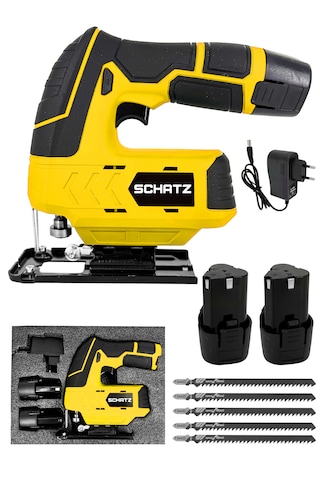 Schatz 12v Çift Akülü Şarjlı Dekupaj Testere Makinesi S151421