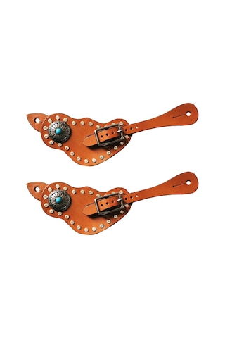 Suntek 2x Tokalı Mahmuz Kayışı Binicilik Mahmuz Kayışı Kahverengi