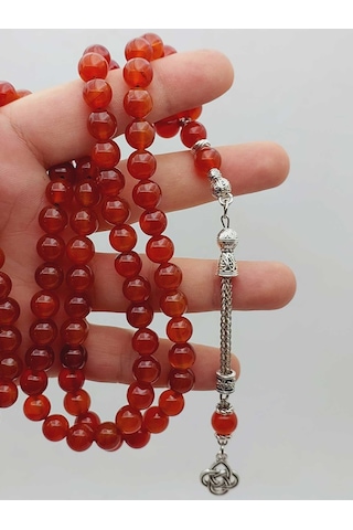 Yemen Akik Taşı 99luk Tesbih 8mm 55998 Çok Renkli