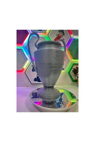 Avrupa Kupası Temalı 3d Baskı Dekoratif Kupa Futbol Severlere Özel Hediye