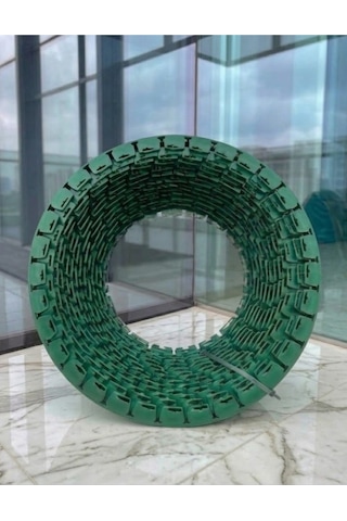 Esnek Çim Sınırlayıcı 75 Metre Çim Ayracı Bahçe Bordürü + 120 Sabitleme Çivisi Yeşil
