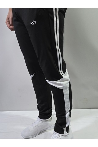 Jump Erkek Scuba Slim Fit Eşofman Altı Siyah/beyaz