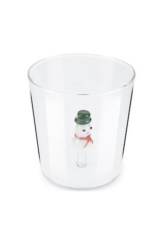 Karaca New Year Yılbaşı Cosa Kardan Adam Figürlü Su Bardağı Şeffaf