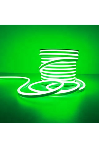 24v Neon Şerit Led Yeşil Işık