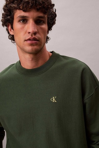 Calvin Klein Erkek Sweatshirt Haki