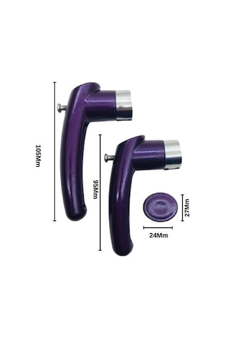 Çaydanlık Sapı Takımı Kulp Tutamak Seti Parlak Mor Yanmaz Mor