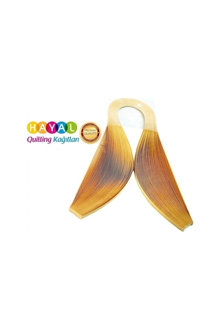 Hayal 5mm nubuk sarı Renkli Quilling Kağıdı - 100'lü