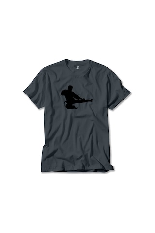 Taekwondo Karate Silhouette Sarı Tişört