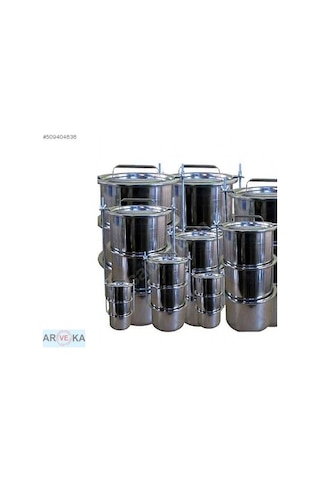 16X8 Cm 4 Gözlü Çelik Sefer Tası 5 Kişilik Çok Renkli