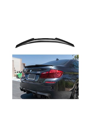 Bmw 5 Serisi F10 M4 Style Bagaj Üstü Spoiler Piano Black