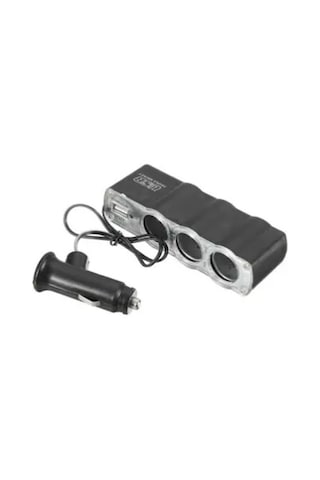Araç Çakmaklık Çoğaltıcı Usb Araba Çakmak Soket Çoklayıcı Şarj