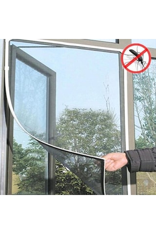 Sones Sinek Böcek Sivrisinek Ağı Kapı Pencere Ağı Ağ Örgü Ekran Perde Koruyucu Sineklik Böcek Dıy, Boyut: 2x1.5m Siyah