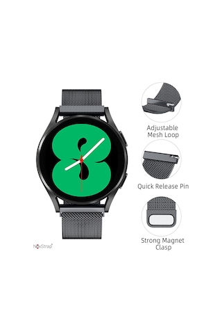 Novstrap Huawei Watch Gt5 46mm Gt5 Pro Gt4 46mm Gt3 46mm Gt3 Pro Gt3 Se Gt2 İle Uyumlu Kordon 22mm Metal Hasır Çelik Kayış