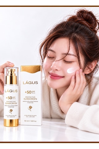 Lágus UVA/UVB Suya Dayanıklı Koruyucu Bakım Güneş Kremi SPF50+ 50 ML