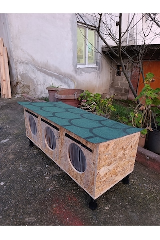 Dış Mekan Osb Kedi Evi Dayanıklı Ve Su Geçirmez Barınak