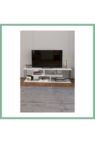 Bşkvirgo Gzd Tv Ünitesi Beyaz 140 Cm Bsk2026
