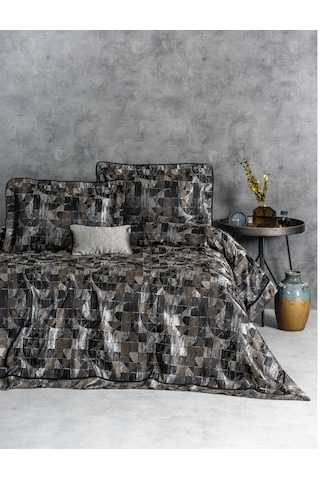 Cotton Box Smart Çift Kişilik Yatak Örtüsü Takımı Mılan Kahve Kahverengi
