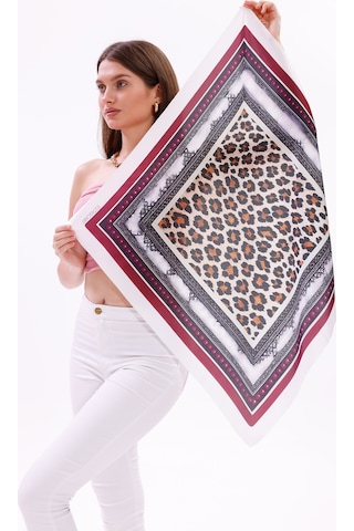 Tarzını Seç Safari Leopar Model Fular Bandana Şal Estascarf 70x70 Cm