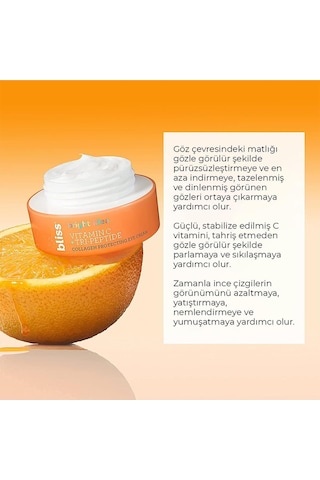 Bliss Vitamin C + Tri-Peptid Collagen Koruyucu Göz Çevresi Kremi 15 ML