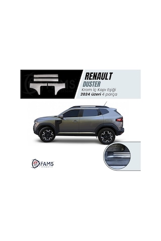 Renault Duster 2024 Üzeri Krom İç Kapı Eşiği 4 Kapı P.çelik