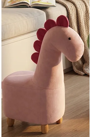 Zooturak Dinozor Puf Çocuk Koltuğu Pembe