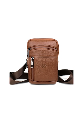 Taba Erkek Çanta Omuz Askılı Çanta Postacı Erkek Omuz Çantası Taba