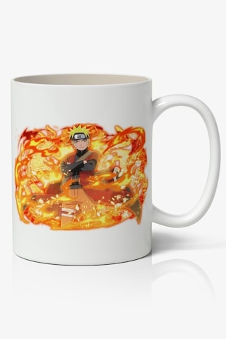 Naruto Özel Temalı Beyaz Porselen Kupa Bardak Beyaz
