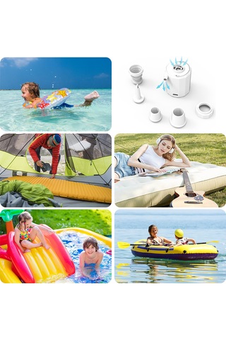 Monyee Dış Mekan Mini Hava Pompa, 3.5 Kpa Basınç, 180l/dk Akış Hızı Ve 400 Lumens Işık Fonksiyonu İle Abs Malzeme