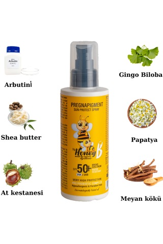 My Honey B Pregnapigment Leke Karşıtı Güneş Spreyi SPF50+ 147 ML