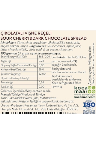 Çikolatalı Vişne Reçeli 2li Set