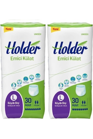 Holder Emici Külot Yetişkin Hasta Bezi Large Büyük Boy 2 x 30'Lu
