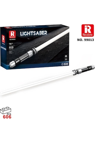 Reobrix 99013 Işın Kılıcı Beyaz Yaratıcı Yapı Blok Seti Building Blocks Lightsaber - 606 Parça