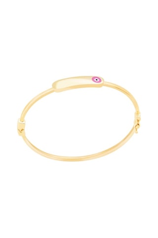 Gülaylar Diamond Line Altın 14 Ayar Plaka Çocuk Bilezik N11.6145