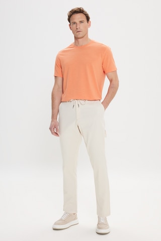 AC&Co / Altınyıldız Classics Erkek Turuncu Slim Fit Dar Kesim Pamuklu Bisiklet Yaka Tişört Turuncu
