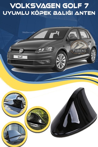 Volksvagen Golf 7 Uyumlu Oto Balık Sırtı Anten Elektrikli Köpekbalığı Balina Tavan Anten