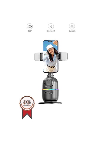 Torima P03 Yüz Takip 360 Gimbal Öz Çekim Telefon Sabitleyici Tutucu Video Akıllı Tripod