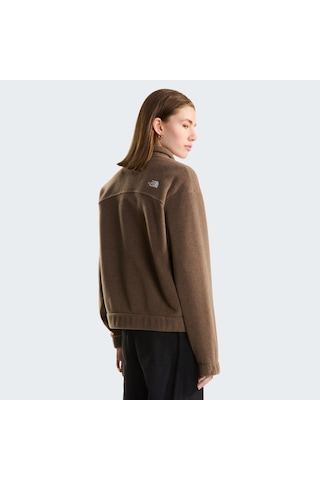 The North Face W Fleece Collared Jacket Kadın Polar-34093 Kahverengi