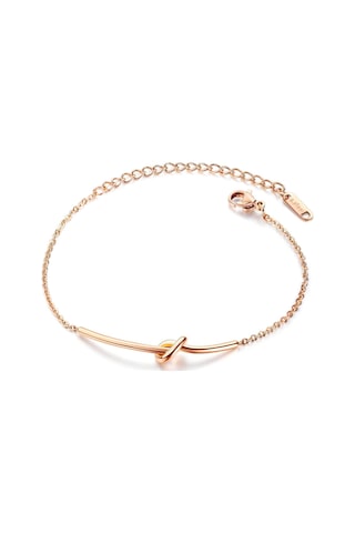 Rose Gold Opk Moda Titanyum Çelik Bileklik Kadın Bileklik