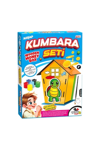 Ahşap Kumbara Boyama Seti