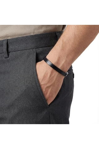 Moncuk Design Siyah Pu Deri Zamak Erkek Bileklik 33513b16d2 Çok Renkli