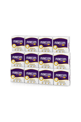 Menekşem Premium Garson Katlama Peçete 33x33 Cm 80 Li X 12 Paket, Toplam 960 Adet, 2 Katlı