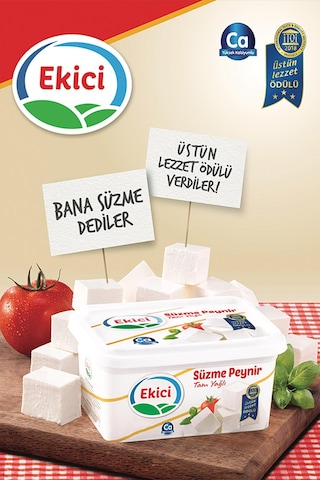 Ekici Tam Yağlı Lokum Kıvamında Beyaz Peynir 800 Gr + Ekici Süzme Peynir 400 Gr 2'li Lezzet Paketi