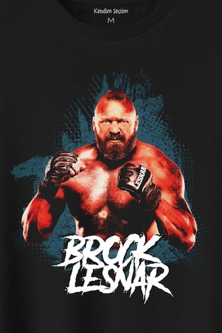 Brock Lesnar Wwe Ufc Amerikan Güreşi Spor Baskılı Tişört Unisex T-shirt 001
