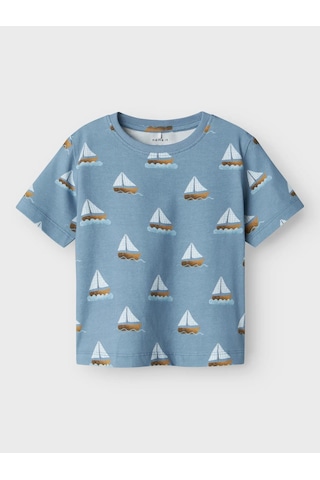 Name It Nmmfille Ss Top Box Erkek Çocuk T-shirt 13241249 Mavi