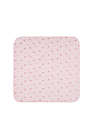Minidamla Desenli Oyalı Battaniye - Pembe